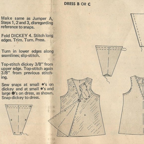 Girls Wrap Dress Pattern, 70s Vintage Sewing, Butterick 5811, Bell Bottom Pants - Picture 11 of 11